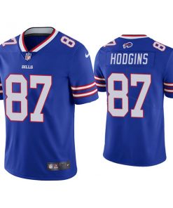 Men's Buffalo Bills #87 Isaiah Hodgins Blue Vapor Untouchable Limited Stitched Jersey