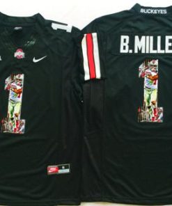 Buckeyes #1 Braxton Miller Black Player Fashion Stitched NCAA Jersey