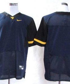 Mountaineers Blank Navy Blue Stitched NCAA Jersey