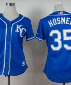 Royals #35 Eric Hosmer Blue Alternate 2 Women's Stitched MLB Jersey