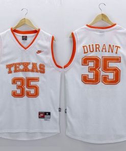 Longhorns #35 Kevin Durant White New Stitched NCAA Jersey