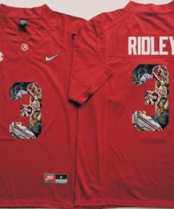 Crimson Tide #3 Calvin Ridley Red Player Fashion Stitched NCAA Jersey