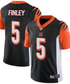 Men's Cincinnati Bengals #5 Ryan Finley Black Vapor Untouchable Limited Stitched NFL Jersey