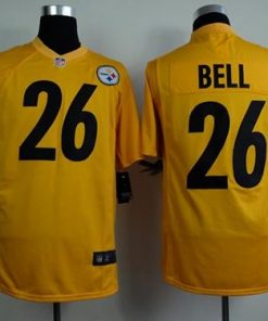 Nike Steelers #26 Le'Veon Bell Gold Men's Stitched NFL Game Jersey