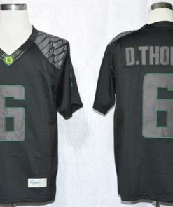 Ducks #6 De'Anthony Thomas Blackout Limited Stitched NCAA Jersey