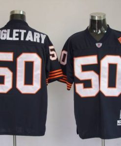 Mitchell & Ness Bears #50 Mike Singletary Blue With Big Number Bear Patch Stitched Throwback NFL Jersey