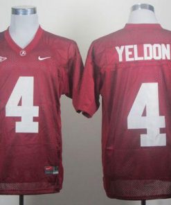 Crimson Tide #4 T.J Yeldon Red Stitched NCAA Jersey