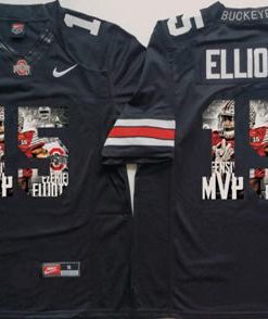 Buckeyes #15 Ezekiel Elliott Black Player Fashion Stitched NCAA Jersey
