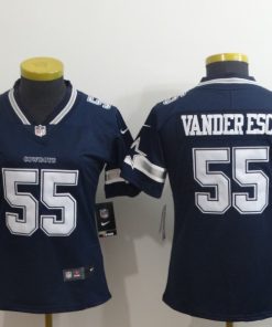 Women's Dallas Cowboys #55 Leighton Vander Esch Navy Blue Vapor Untouchable Limited Stitched NFL Jersey
