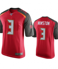 Men's Tampa Bay Buccaneers #3 Jameis Winston Red 2019 100th Season Vapor Untouchable Limited Stitched NFL Jersey
