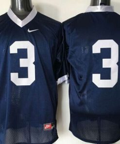 Nittany lions #3 Navy Blue Stitched NCAA Jersey