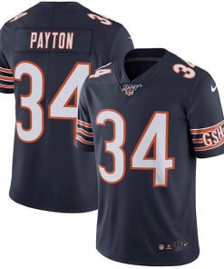 Men's Chicago Bears #34 Walter Payton Navy 2019 100th Season Vapor Untouchable Limited Stitched NFL Jersey