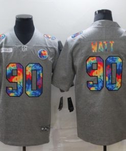 Men's Pittsburgh Steelers #90 T. J. Watt 2020 Grey Crucial Catch Limited Stitched NFL Jersey