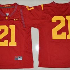 Trojans #21 Adoree' Jackson Red Limited Stitched NCAA Jersey