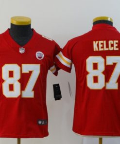 Youth Kansas City Chiefs #87 Travis Kelce Red Vapor Untouchable Limited Stitched NFL Jersey