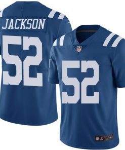 Nike Colts #52 D'Qwell Jackson Royal Blue Men's Stitched NFL Limited Rush Jersey