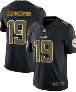 Men's Steelers # 19 JuJu Smith-Schuster 2018 Black Impact Limited Stitched NFL Jersey
