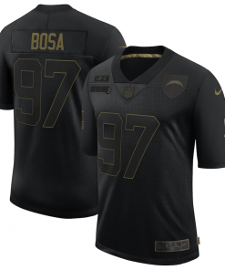 Men's Los Angeles Chargers #97 Joey Bosa 2020 Black Salute To Service Limited Stitched NFL Jersey