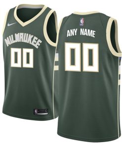 Men's Milwaukee Bucks Customized Stitched NBA Jersey