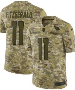 Men's Cardinals #11 Larry Fitzgerald 2018 Camo Salute to Service Limited Stitched NFL Jersey