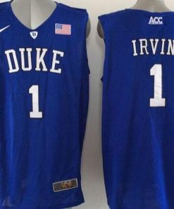 Blue Devils #1 Kyrie Irving Blue Basketball Elite Stitched NCAA Jersey