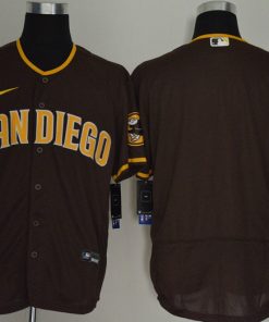 Men's San Diego Padres Blank Brown 2020 Cool Base Stitched Jersey