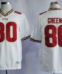 Seminoles #80 Rashad Greene White Stitched NCAA Jersey