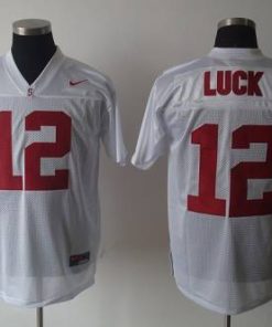 Cardinal #12 Andrew Luck White Stitched NCAA Jersey