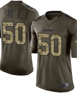 Nike Chargers #50 Manti Te'o Green Men's Stitched NFL Limited Salute to Service Jersey