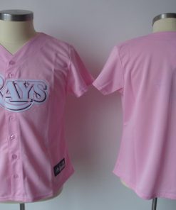 Rays Blank Pink Lady Fashion Stitched MLB Jersey