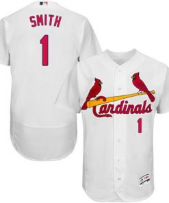 Cardinals #1 Ozzie Smith White Flexbase Authentic Collection Stitched MLB Jersey