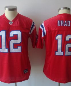Women's New England Patriots #12 Tom Brady Red Limited Stitched NFL Jersey