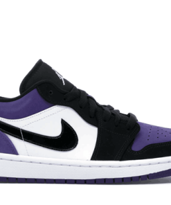 Men's Running Weapon Air Jordan 1 Black&Purple Shoes Retro 091