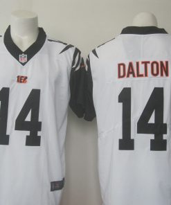 Men's Nike Bengals #14 Andy Dalton White Limited Rush Stitched NFL Jersey