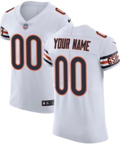 Men's Chicago Bears White Vapor Untouchable Custom Elite NFL Stitched Jersey
