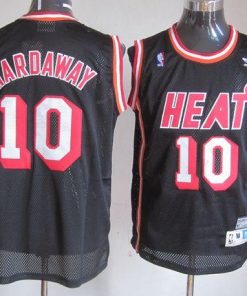Heat #10 Tim Hardaway Black Hardwood Classics Nights Stitched NBA Jersey