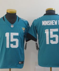 Youth Jacksonville Jaguars #15 Gardner Minshew II Blue 2019 Vapor Untouchable Stitched NFL Jersey