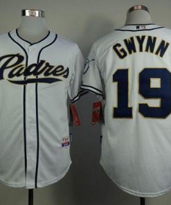 Padres #19 Tony Gwynn White Home Cool Base Stitched MLB Jersey
