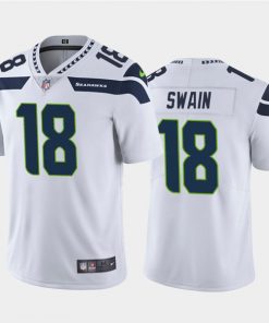 Men's Seattle Seahawks #18 Freddie Swain White Vapor Untouchable Limited Stitched NFL Jersey
