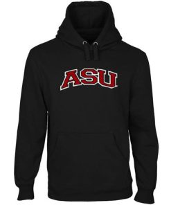Arkansas State Red Wolves Arch Name Pullover Hoodie Black
