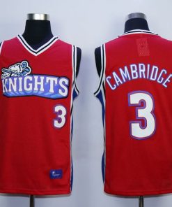 Like Mike Movie Los Angeles Knights #3 Calvin Cambridge Red Stitched Basketball Jersey
