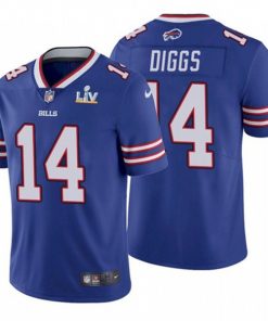 Men's Buffalo Bills #14 Stefon Diggs Blue 2021 Super Bowl LV Stitched NFL Jersey