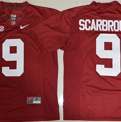 Crimson Tide #9 Bo Scarbrough Red Limited Stitched NCAA Jersey