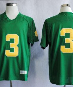 Fighting Irish #3 Joe Montana Green Stitched NCAA Jersey