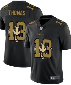 Men's New Orleans Saints #13 Michael Thomas 2020 Black Shadow Logo Limited Stitched NFL Jersey