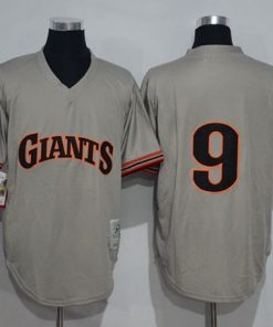 Mitchell And Ness 1989 Giants #9 Matt Williams Grey Throwback Stitched MLB jerseys