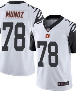 Nike Bengals #78 Anthony Munoz White Men's Stitched NFL Limited Rush Jersey