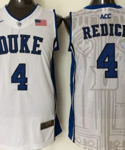 Blue Devils #4 J.J. Redick White Basketball Stitched NCAA Jersey