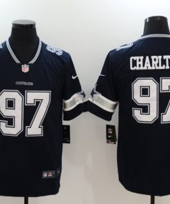 Men's Dallas Cowboys #97 Taco Charlton Navy Vapor Untouchable Player Limited Jersey