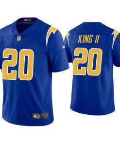 Men's Los Angeles Chargers #20 Desmond King II 2020 Royal Vapor Untouchable Limited Stitched Jersey